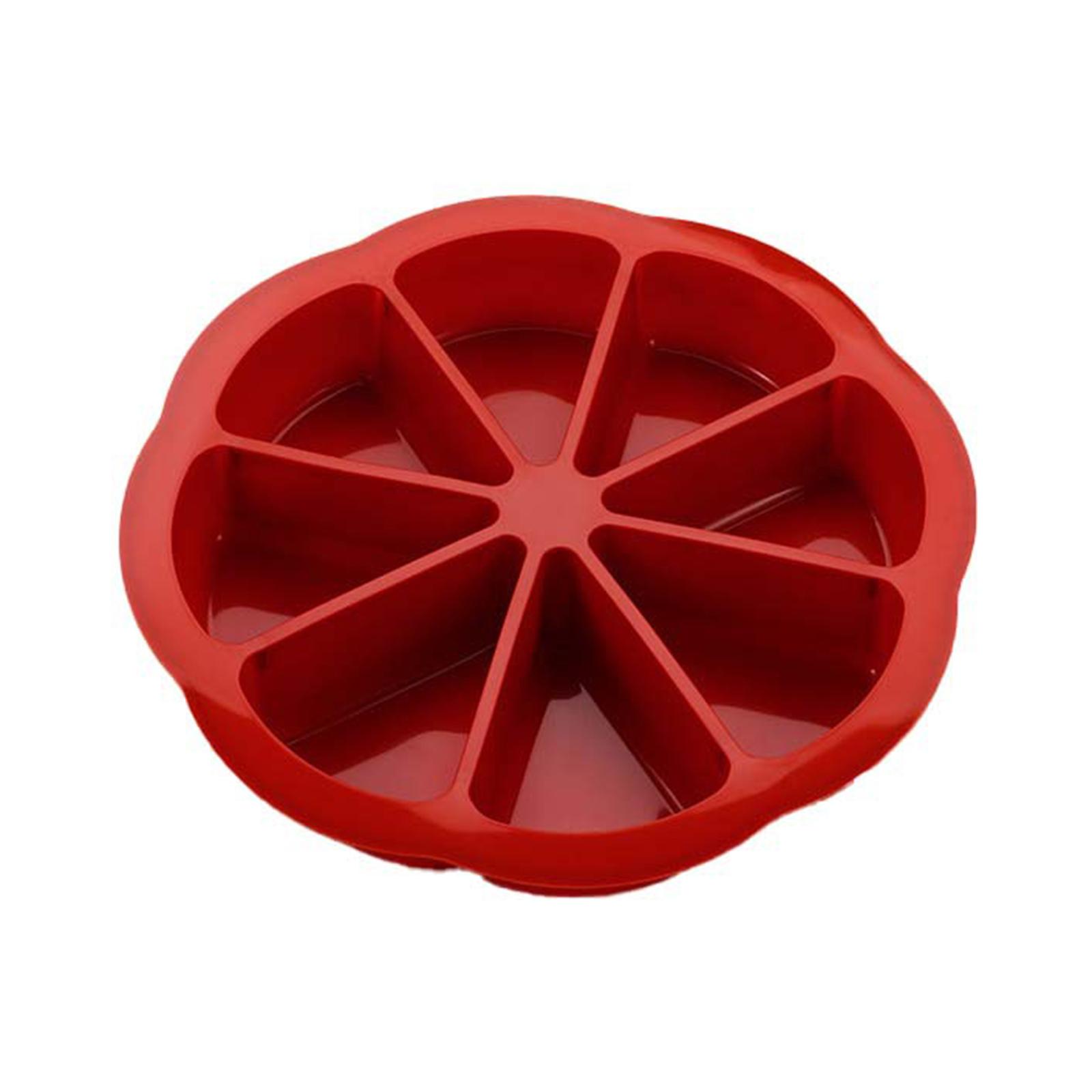 Silicone Three-Sided Figure Cake Mould Reusable Nonstick Cornbread Pans Scottish Cornbread Pan for Brownies/Muffin/Cupcake