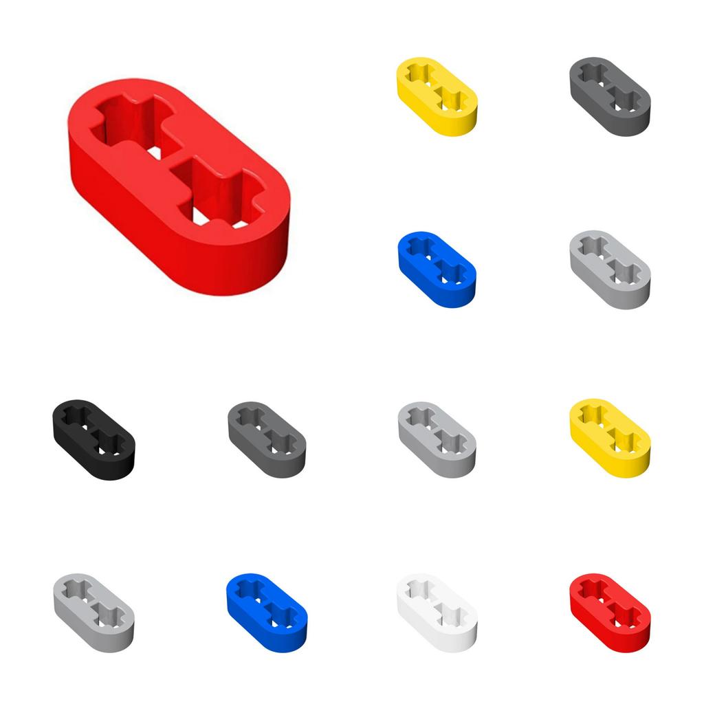 50PCS 41677 Liftarm Thin 1 X 2 - Axle Holes Bricks Toys For Technical MOC DIY Buildings Blocks Compatible DIY Gift