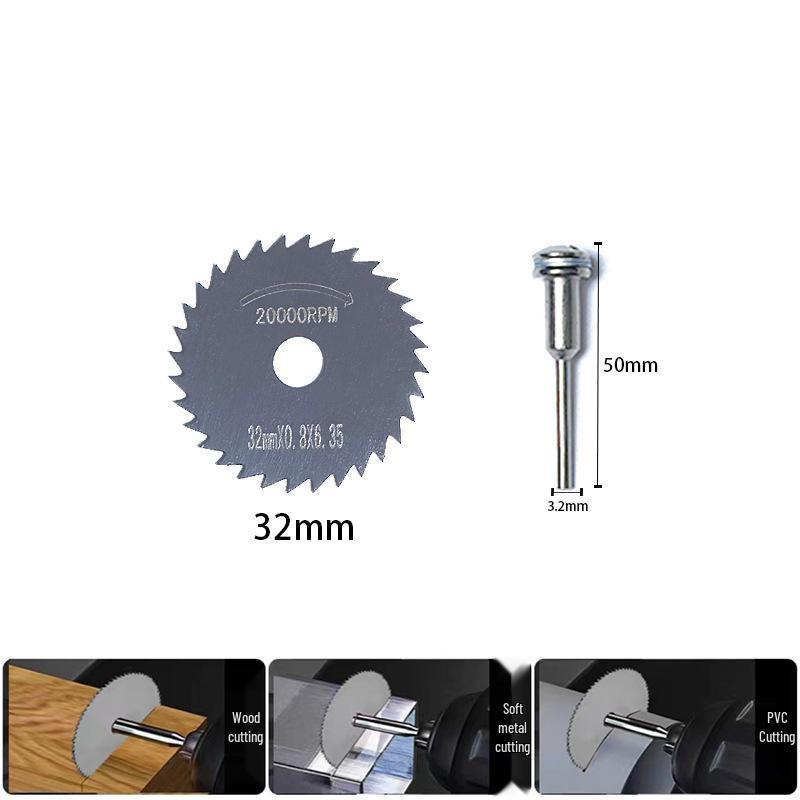 High-Speed Steel Circular Saw Blade for Handheld Drill & Electric Grinder (Wood, Plastic, Metal)
