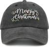 Christmas Baseball Cap For Men Women, Adjustable Embroidered Merry Christmas Hat For Holiday New Year Party
