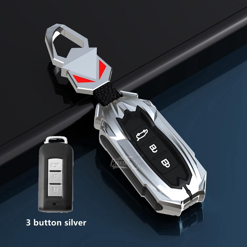 Car Zinc Alloy Key Case Holder Cover Bag For Mitsubishi Outlander Lancer 10 Pajero Sport ASX RVR L200 Eclipse Cross Accessories
