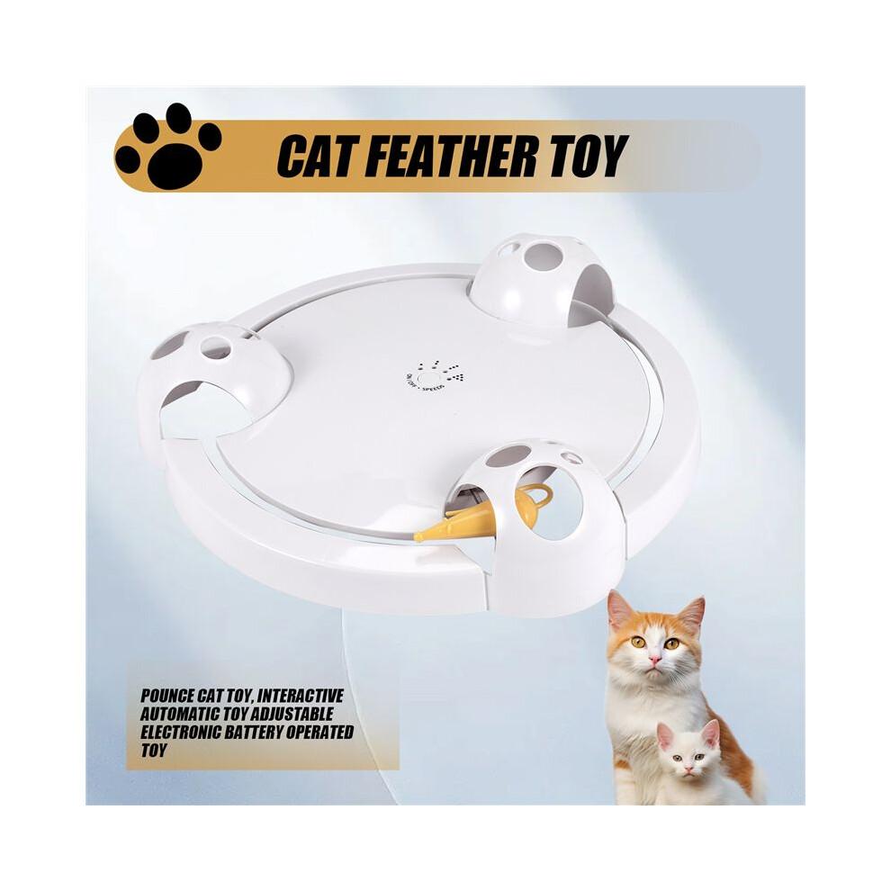 Pounce Cat Toy, Interactive Automatic Toy Adjustable Electronic Battery Operated Toy
