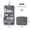 Cationic Hanging Wash Bag: Frosted Wet/Dry Separation Makeup & Travel Storage