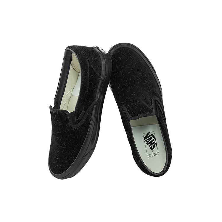Vans OG Classic Slip-On LX Velvet Emboidery - Leopard Black Unisex Sneakers VN0A45JK9RF
