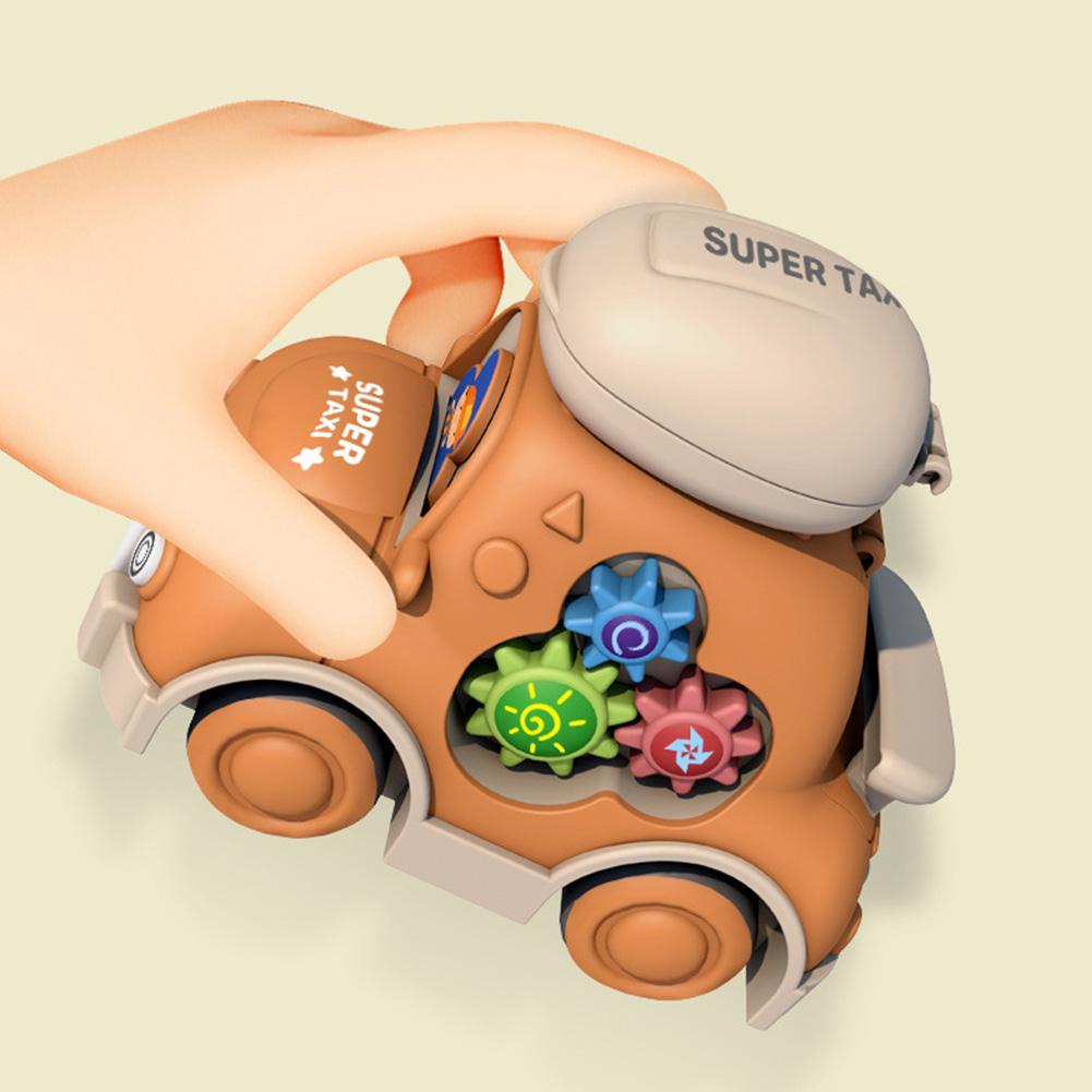 Inertia Sensory Toy Car with Storage Function Smooth Rolling Car Toy Cartoon Inertia Learning Car Toy for Kids