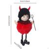 Lovely Plush Witch Doll Photo Props Cute Decorative Table Centerpieces Party Favors for Fireplace