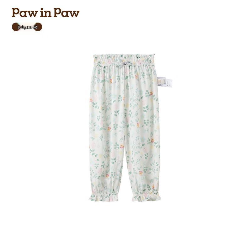 

PawinPaw Girls Cartoon Bear All-Over Print Casual Pants 100