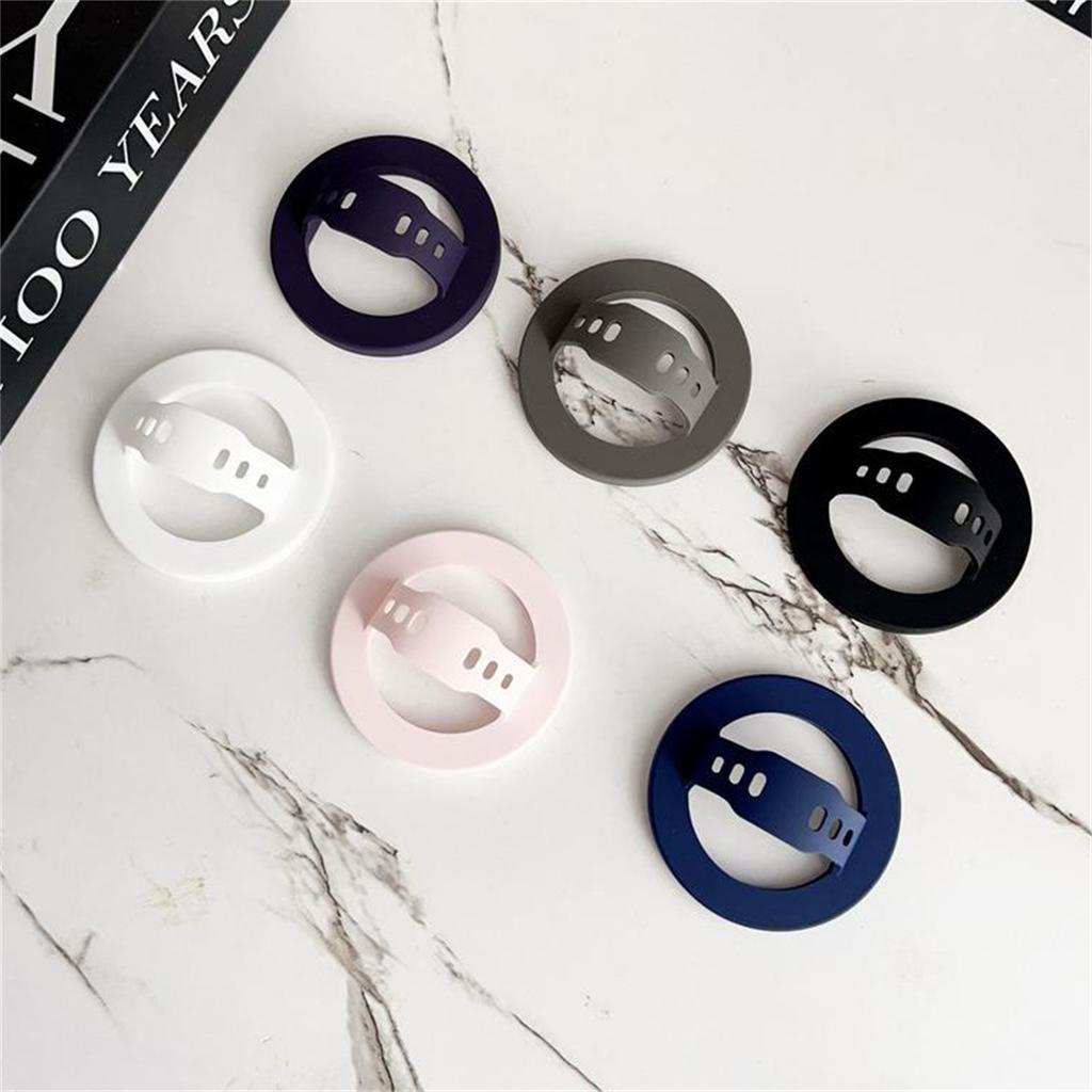 Hollow Strong Magnetic Liquid Silicone Comfortable Circular Grip Phone Holder For MagSafe Powerful Grip For Phone Ring Holder