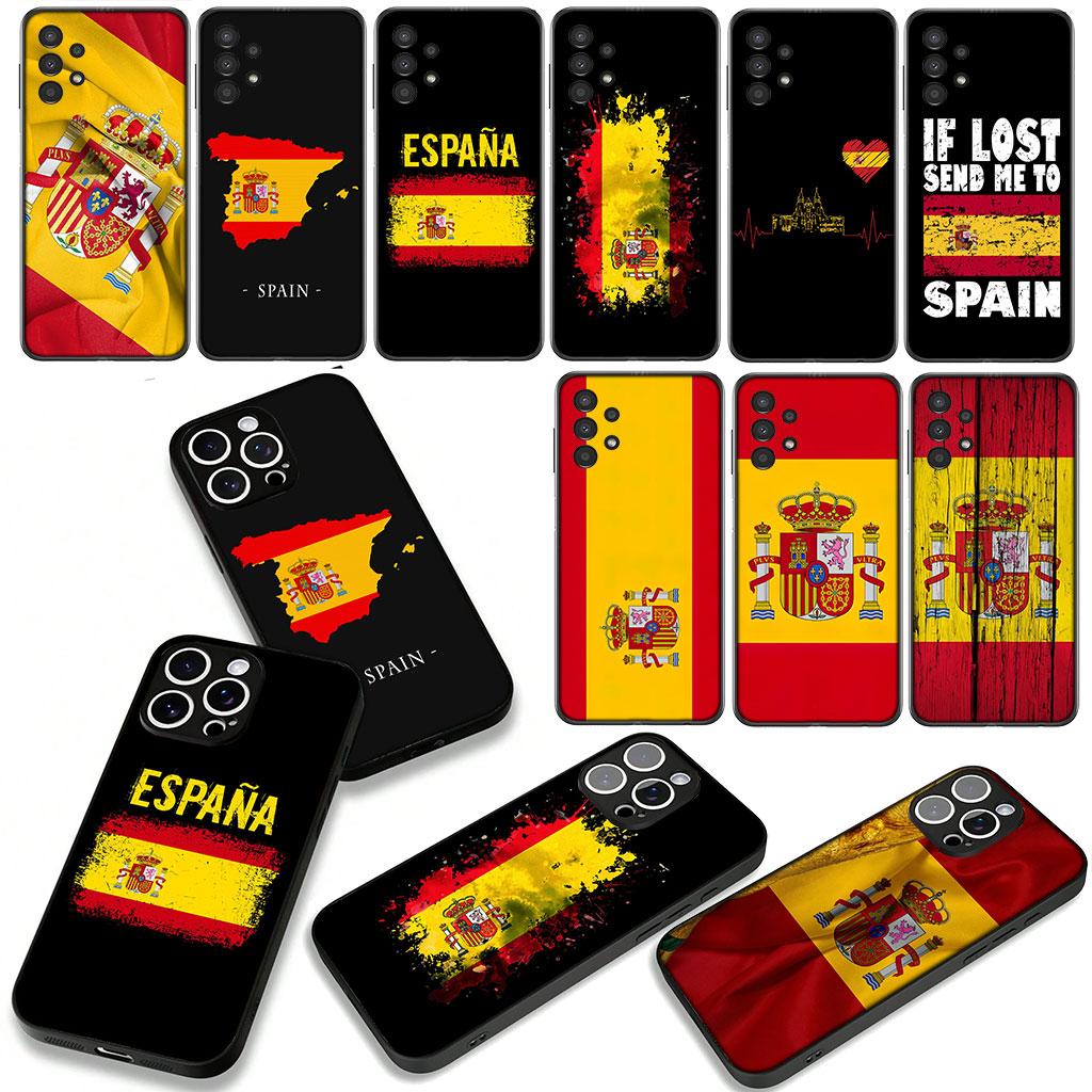 Cover for Xiaomi Redmi Note 11 15 8 9 10 Pro Plus A5 9A 9T 10A 10C 9C NFC 15C 8T Casing Phone Case Yellow Red Spain Flag