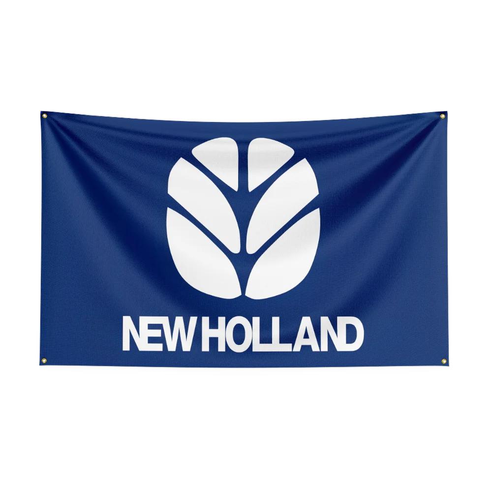 

35ft NNew Holland NHAGs Tractors Flag Polyester Digital Printed Tool Tapestry Banner Curtain For Decor agriculture 74x94cm(29x37in)