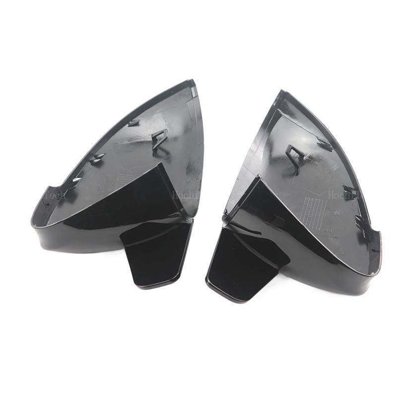 Sport Horn Look Black Rearview Mirror Cover Side Mirror Cap Accessories for Volkswagen VW Golf 8 MK8 VIII 8R R GTI GTE GTD 20-25