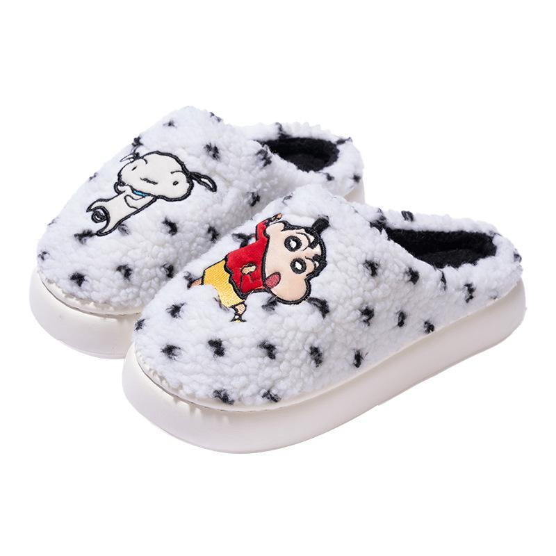 Neue Original autorisierte Crayon Xiaoxin Hausschuhe Winter Indoor Zuhause Samt warm dicksohlige Paar Baumwollhausschuhe