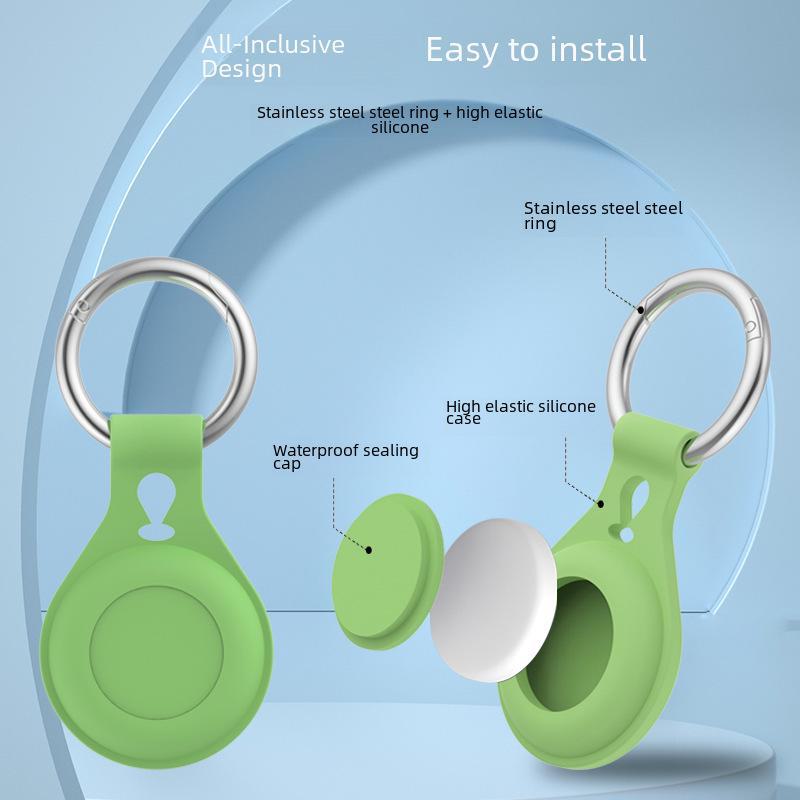 Neu Silikon Wasserdichte Schutzhülle Keychain für Apple Airtag Locator