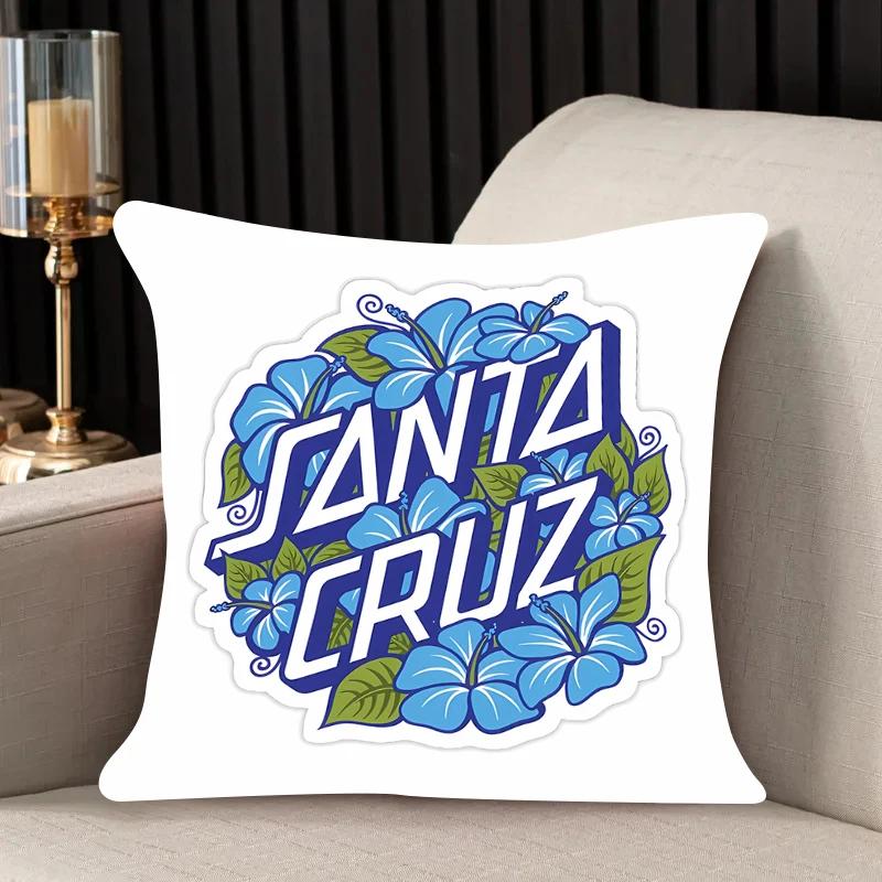 

Наволочка с двухсторонним принтом, чехол для диванной подушки, подголовник, спинка, чехол для подушки на стул, украшение для дома в стиле Санта-Крус, индивидуальный подарок 40x40cm16x16Inch
