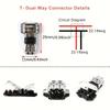 Low Voltage Wire Connector, Quick Terminal Connections Solderless Wire Splice Connector, T Tap Wire Connectors