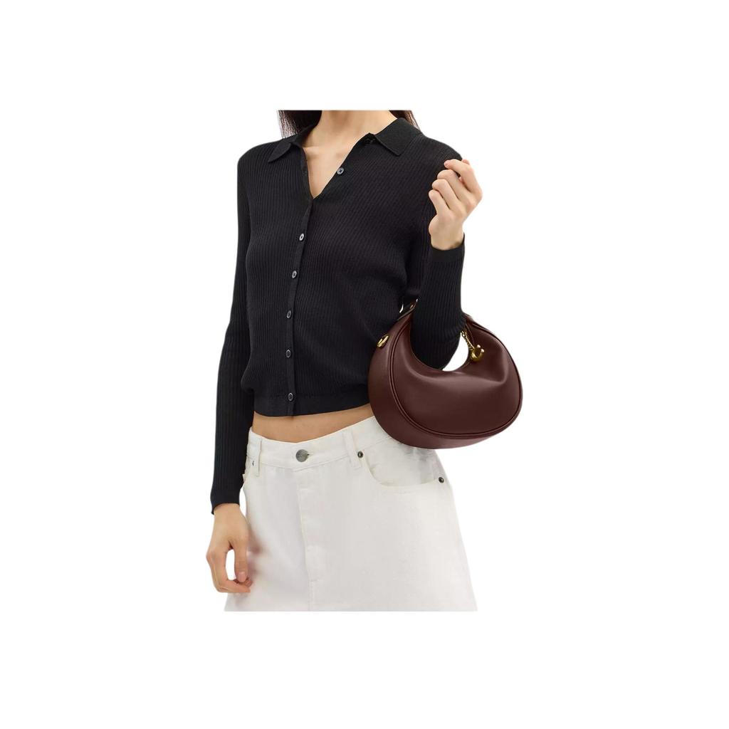 Coach Jonie 22 Leather Shoulder Crossbody Bag Women Bags Brown Gold CBG16-B4MPL