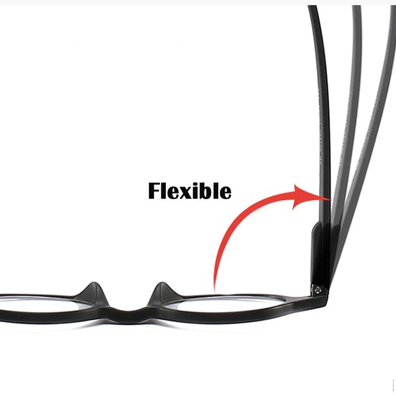 Blue Frame Retro Smart Reading Glasses Blue Light Glasses Vintage Round Glasses Women +1.5+2+2.5+3