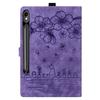 For Samsung Galaxy Tab S10 FE+ Case Card Slots Leather Tablet Stand Folio Cover Flower Cat