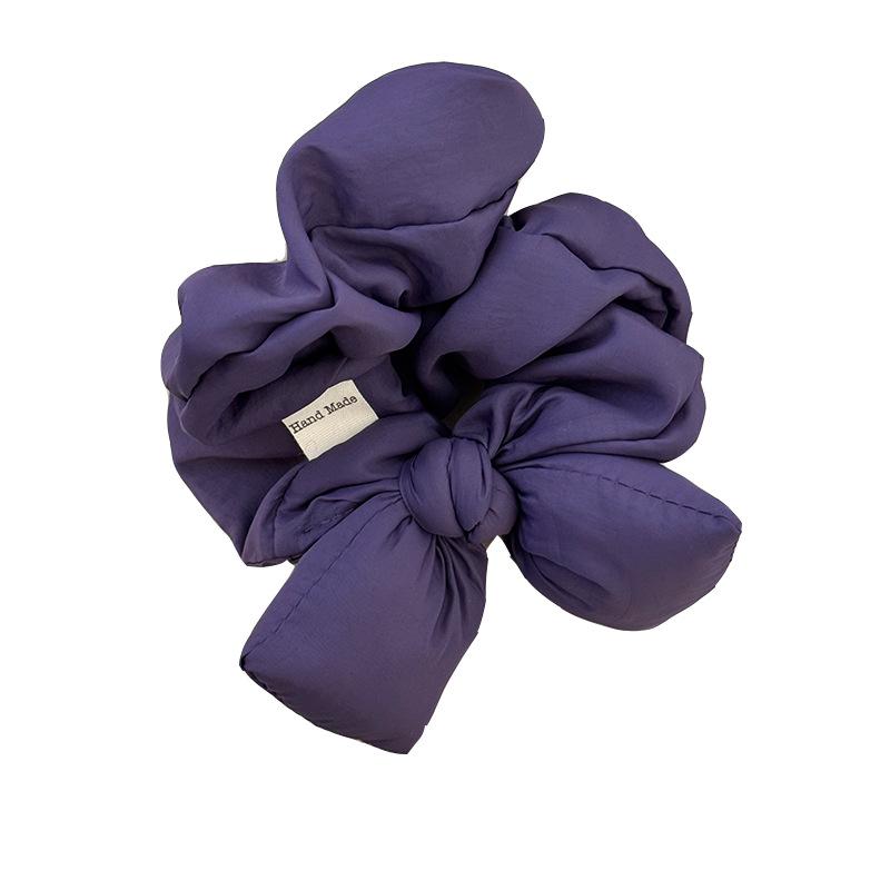 Cotton-filled Bow Hair Tie, Autumn and Winter Large Intestine Circle Headwear, Stylish Hair Tie, Ponytail Hair Tie