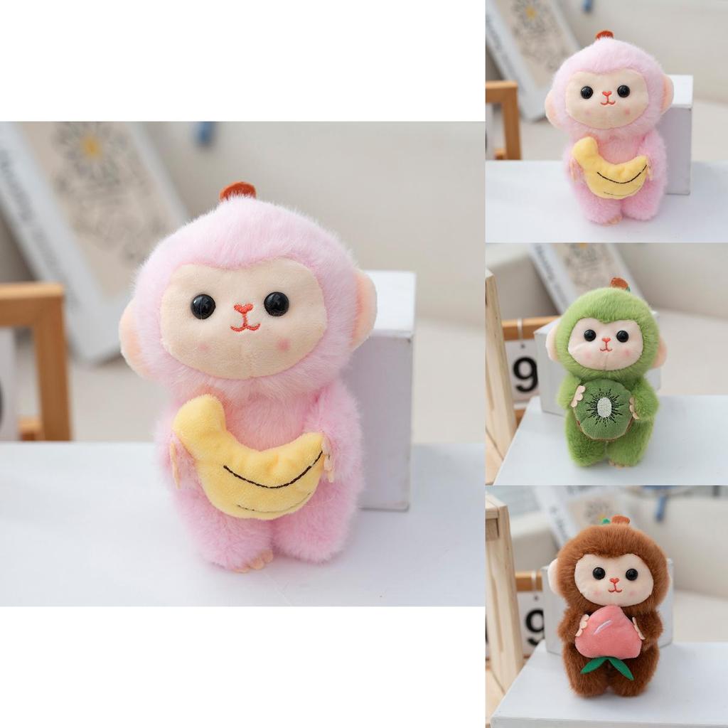 Creative Plush Monkey Doll With Dog Shape For Handbag Decoration And Gift