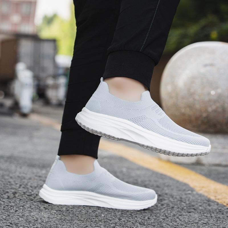 New breathable casual one-pedal men's shoes EVA light and comfortable soft-soled wear-resistant dad shoes flat-soled driving shoes men