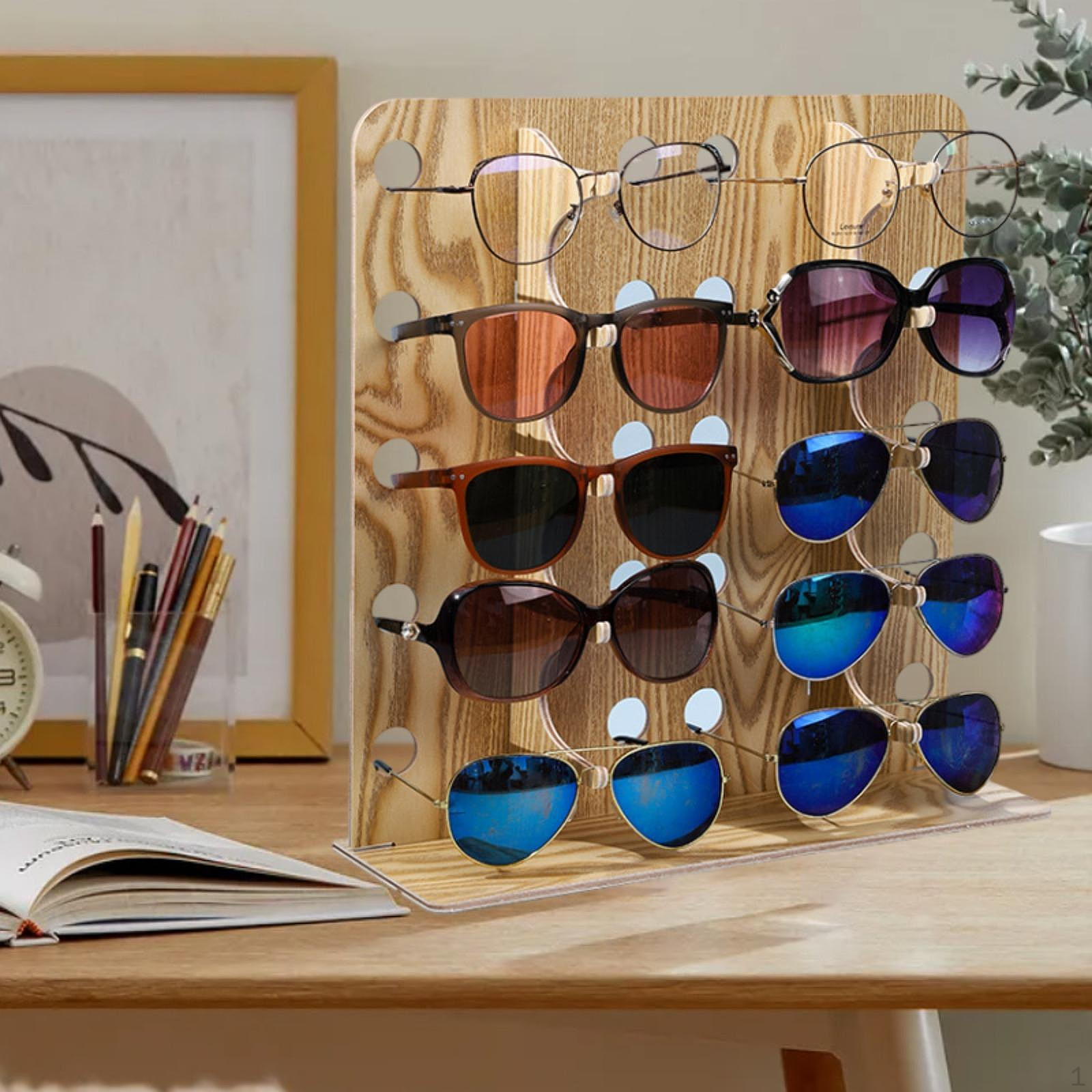 

Подставка для очков, стойка для очков, декоративная многослойная конструкция, деревянные очки 33.6cmx12.5cmx36.1cm