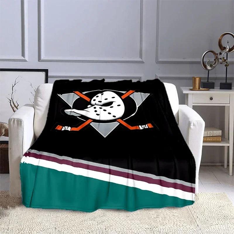 Ice Hockey Sports Printed Blanket Leisure Sofa Blanket,  Bed Sofa Office Air Conditioning Soft Leisure Travel Customizable Throw