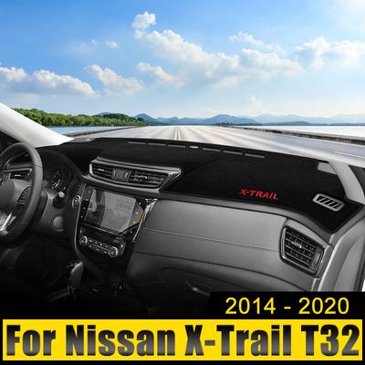 Funda para salpicadero de coche, alfombrilla para evitar la luz, parasol, alfombrilla anti-UV para Nissan X-Trail T32 2014 2015 2016 2017 2018 2019 2020