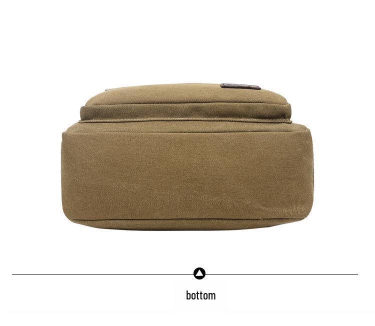 Herren Canvas Umhängetasche mit großer Kapazität und mehreren Fächern für Outdoor-Sportarten