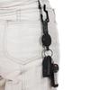 Retractable Pull Badges Holder Steel Wire Rope Buckle Key Holder Reel Carabiner Keychain Outdoor Keychain Tool