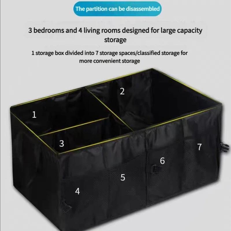 Environmentally Friendly Foldable Large Capacity Car Trunk Storage Box Wear-resistant And Waterproof Suitable For Car SUV Trunk