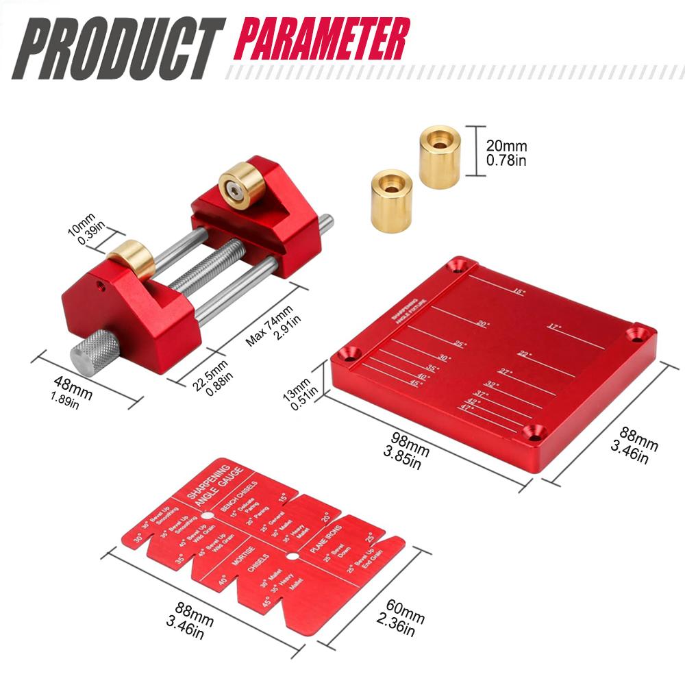 Sharpening Holder Angle Grinder 0-70mm Sharpening Range Honing Guide Tool for Woodworking Chisels Sharpening Stand