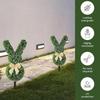 1/2PCS 19.69InEaster Rabbit Garden Stake Artificial Plant Bunny Shape Yard Porch Lawn Outdoor Decoration Landscaping Accessories
