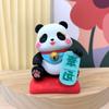 Panda Gun Gun Fortune-Blessing Blind Box Figurine for Desk or Car