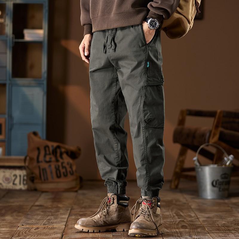 Nová móda Pánské trendy volné sportovní ležérní dlouhé kalhoty