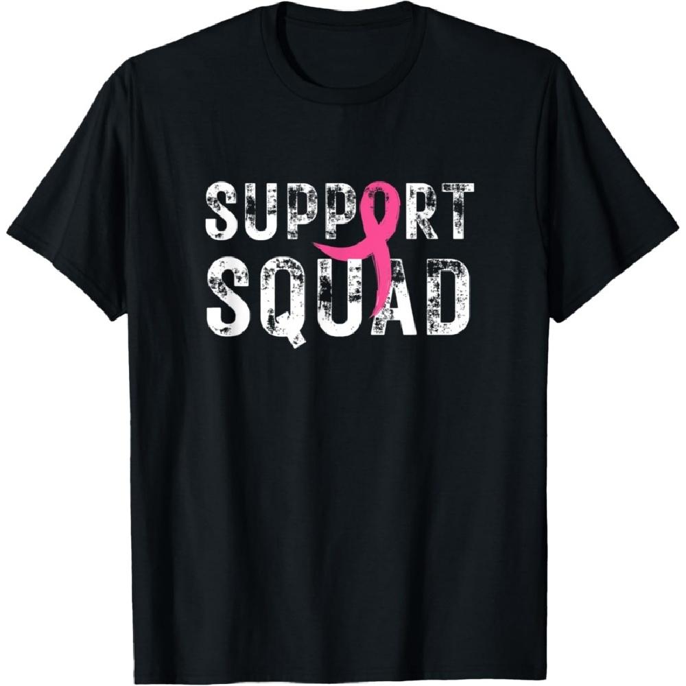 

Breast Cancer Warrior Support Squad Breast Cancer Awareness T-Shirt S