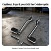 Motorcycle Gear Levers with Rubber Pads Long-Lasting Front and Rear