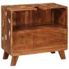 Bathroom Cabinet Made of Solid Reclaimed Wood and Engineered Wood