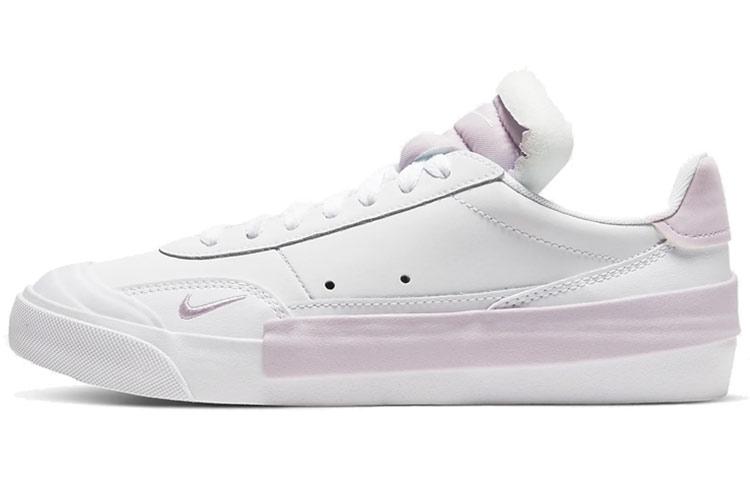 

Nike Drop Type PRM Leather Comfortable Low top Kids Skateboarding Shoes Ice Light Purple Teenagers CQ4383-103 40