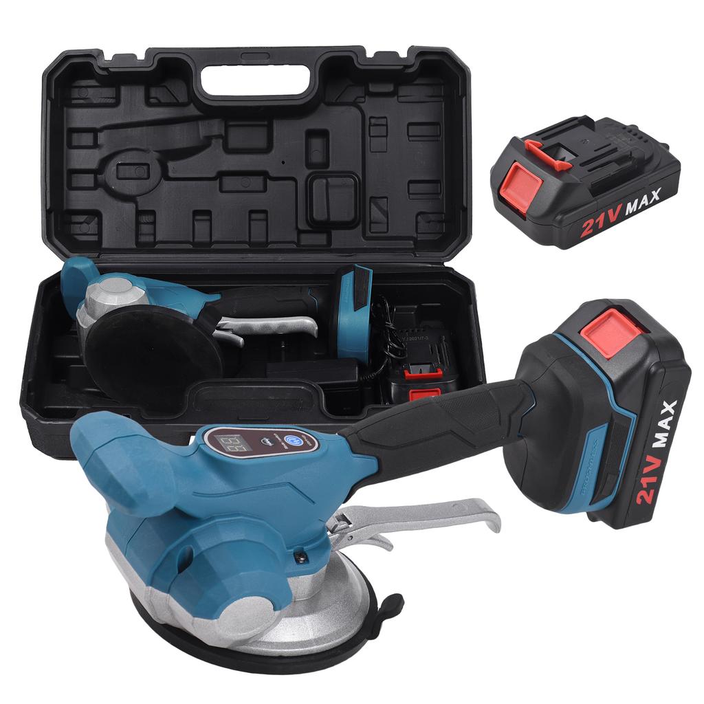 Tile Vibration Levelling Machine 21V Battery Tiling Tool with 6 Speed High Loading Capacity Wall Floor Tiles Laying Vibrating Tool Enla