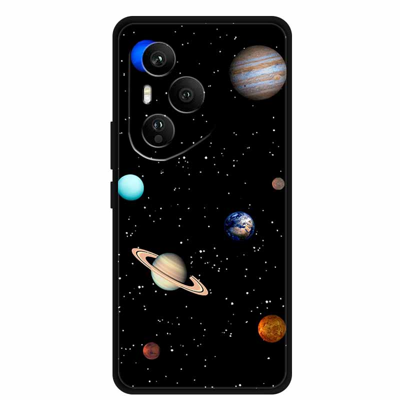 For Honor 400 Pro 5G Case Original Soft Silicone TPU Phone Cases Cover Honor400 Pro DNP-NX9 6.7" Fashion Protector Planet Capa