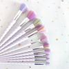 10 Colorful Makeup Brushes, Crystal Makeup Brushes Spiral Handle Makeup Brush Set
