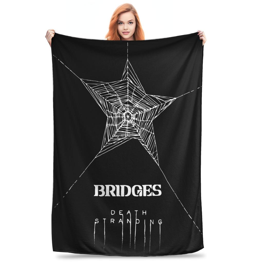 Bridge Baby on Board Wool Blanket Death Stranding Creative Throw Blanket for Bed Sofa Couch 125*100cm Rug Piece,