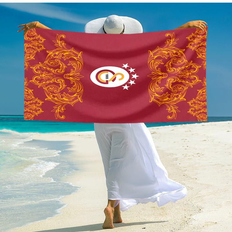 1 pièce Équipe de Football (2) Serviette de plage, Confortable et épaisse, et Serviette de natation/bain/pique-nique/camping, Convient aux plages en bord de mer