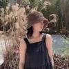 Natural Straw Summer Hat Packable Travel Handwoven Bucket Caps Sun Protection Beach Accessory