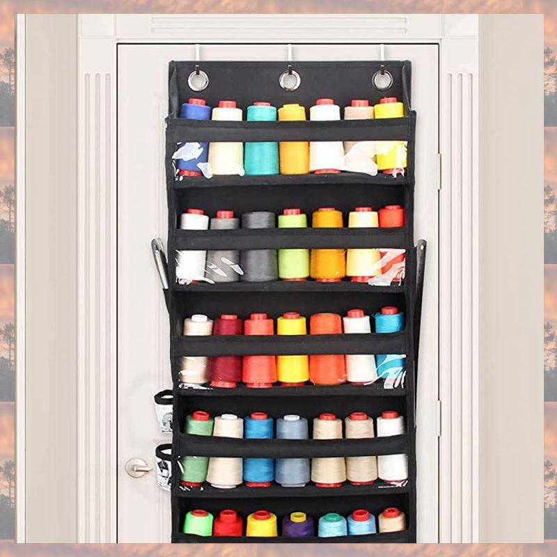 2025 Trend Hangende Garen Opberg Organizer, 5 Lagen Over De Deur Haakzak Met Duidelijke Diepe Zakken