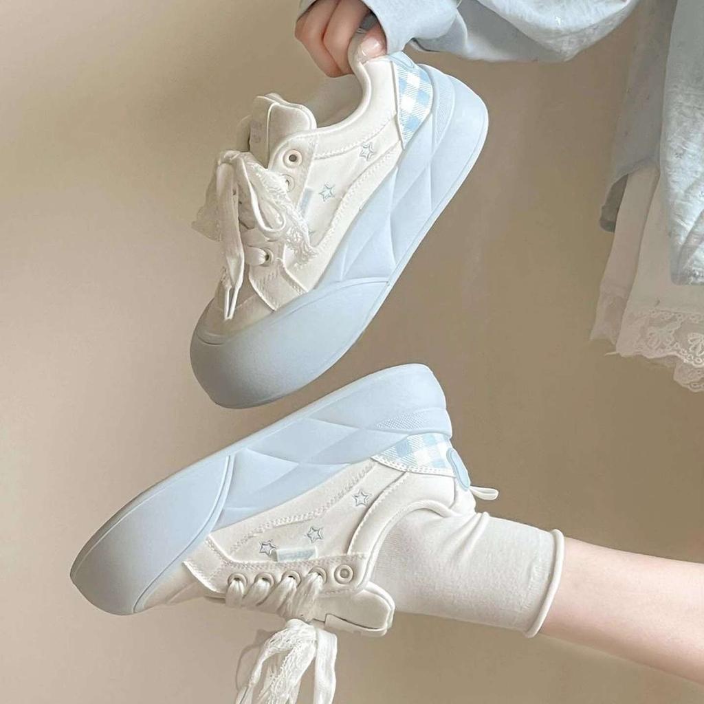Thick-soled big-headed women's new summer breathable girl's style thin style not tired feet board shoes casual sports