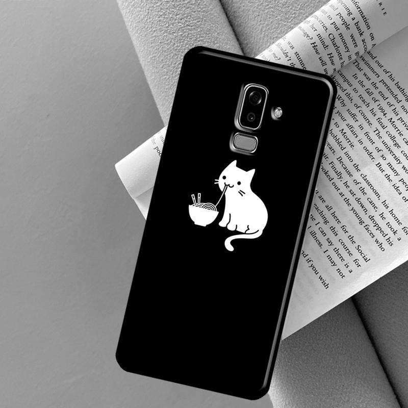 Cute Kawaii Cat Case For Samsung Galaxy J4 J6 Plus A6 A7 A8 A9 J8 2018 A3 A5 J1 2016 J3 J5 J7 2017 Cover