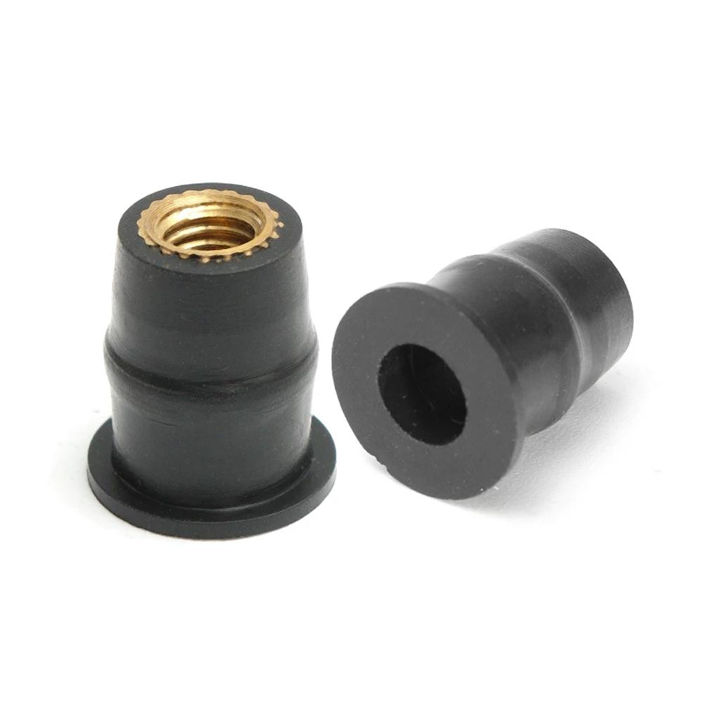Blind Fastener 4/5/6mm Rubber Well Nuts Windshield Screws M4/M5/M6 Motorcycle Windscreen Fastener