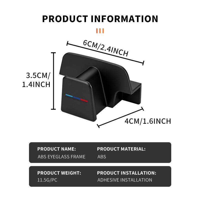 GOEQ8 Car Sunglasses Frame Anti-scratch ABS Rearview Mirror Glasses Box For BMW M E87 E30 E46 E28 E39 F18 F35 G03 F10 E93 F20
